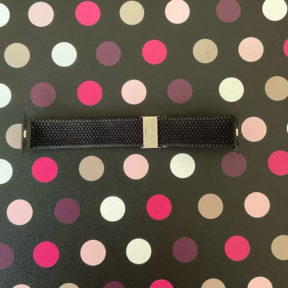 Apple Watch Black Braided Nylon Band